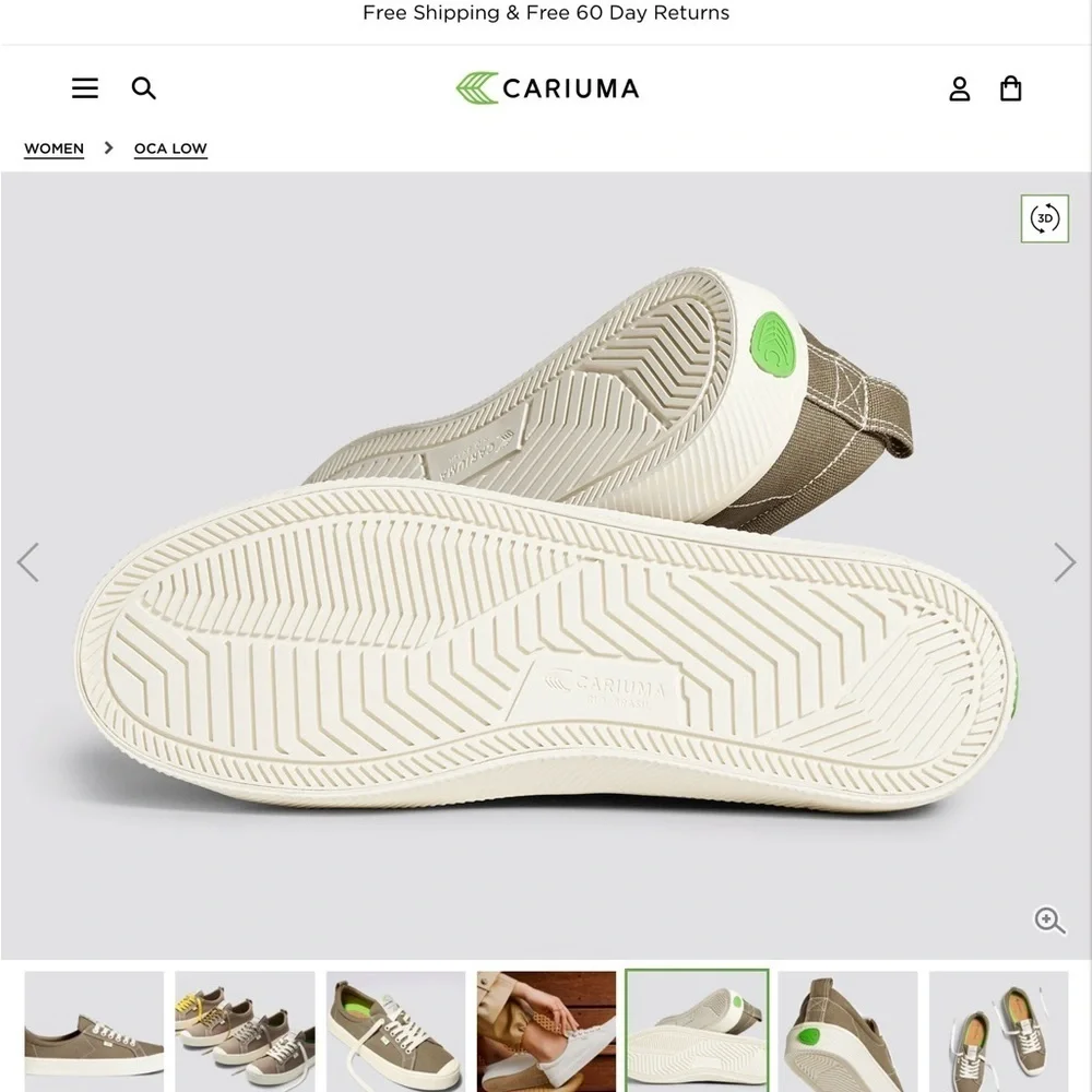 NWOT CARIUMA SAND CONTRAST THREAD CANVAS‎ OCA LOW​​​​​ - Picture 11 of 15